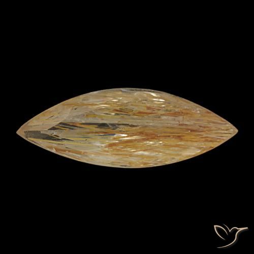 1.45ct 옐로우 루틸 토파즈, 마퀴즈, 투명한