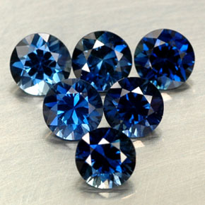 캐럿 천연 콘플라워 블루 사파이어 보석, 라운드 컷, 4.24 mm, VVS-VS