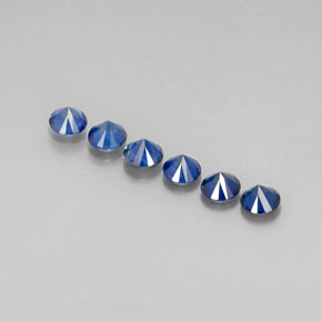 캐럿 천연 블루 사파이어 보석, 라운드 컷, 4.19 mm, VS