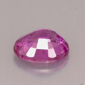 2.02캐럿 천연 퍼플 핑크 사파이어, 타원형 컷, 8.4×7.1 mm, VS-SI