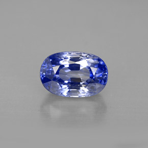 2.42캐럿 천연 바이올렛 블루 사파이어, 타원형 컷, 8.7×5.9 mm, VVS-VS