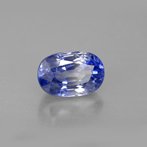 2.42캐럿 천연 바이올렛 블루 사파이어, 타원형 컷, 8.7×5.9 mm, VVS-VS