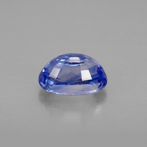 2.42캐럿 천연 바이올렛 블루 사파이어, 타원형 컷, 8.7×5.9 mm, VVS-VS