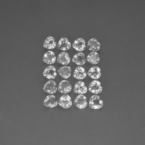 캐럿 천연 멀티컬러 사파이어 보석, 하트 모양, 4.1×4 mm, VVS-VS