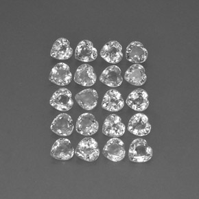 캐럿 천연 멀티컬러 사파이어 보석, 하트 모양, 4.1×4 mm, VVS-VS