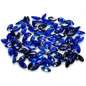 캐럿 천연 블루 사파이어 보석, 마퀴즈, 4.1×2 mm, VVS-VS