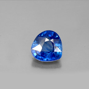 1.14캐럿 천연 콘플라워 블루 사파이어, 배 모양, 6.2×6.2 mm, VS