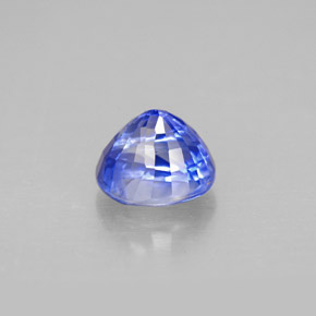 1.55캐럿 천연 콘플라워 블루 사파이어, 타원형 컷, 6.6×5.5 mm, VS