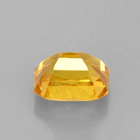 2.72캐럿 천연 골든 옐로우 사파이어, 에메랄드 컷, 8.2×6.7 mm, VS-SI
