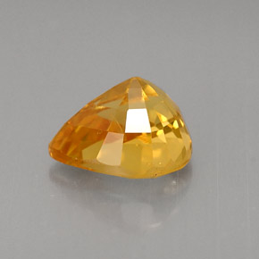 2.22캐럿 천연 골든 옐로우 사파이어, 배 모양, 8.2×6.8 mm, VS