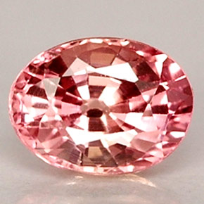 0.50캐럿 천연 로즈 핑크 사파이어, 타원형 컷, 5×3.8 mm, VVS-VS