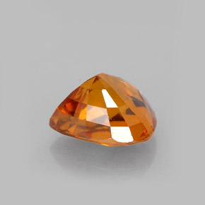1.94캐럿 천연 옐로우 오렌지 사파이어, 배 모양, 7.8×7 mm, VS-SI