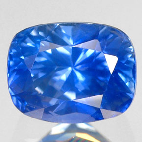 1.92캐럿 천연 콘플라워 블루 사파이어, 쿠션 컷, 7.1×5.6 mm, VS-SI