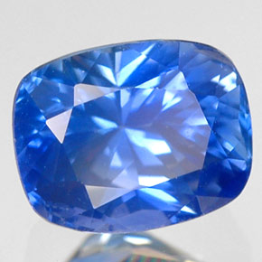 1.92캐럿 천연 콘플라워 블루 사파이어, 쿠션 컷, 7.1×5.6 mm, VS-SI