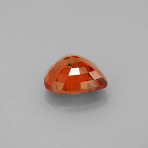 2.12캐럿 천연 만다린 오렌지 사파이어, 배 모양, 8.2×7.7 mm, VVS-VS