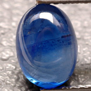 2.31캐럿 천연 블루 사파이어, 투명한, 8.6×6.3 mm, 투명/반투명