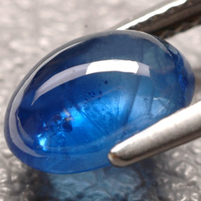 2.31캐럿 천연 블루 사파이어, 투명한, 8.6×6.3 mm, 투명/반투명