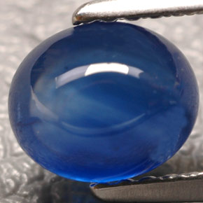1.90캐럿 천연 블루 사파이어, 투명한, 7.3×6.1 mm, 투명/반투명