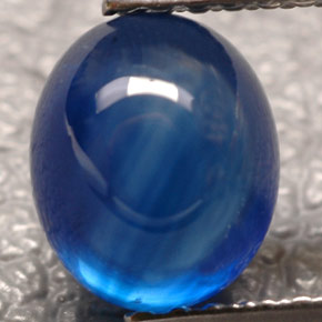 1.90캐럿 천연 블루 사파이어, 투명한, 7.3×6.1 mm, 투명/반투명