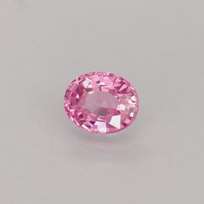 0.58캐럿 천연 핑크 사파이어, 타원형 컷, 5.2×4.2 mm, VS