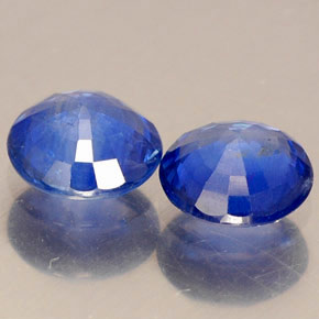 캐럿 천연 블루 사파이어 보석, 라운드 컷, 5.51 mm, VS-SI