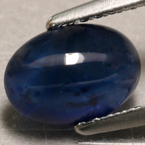 1.90캐럿 천연 블루 사파이어, 투명한, 8.3×5.8 mm, 투명/반투명