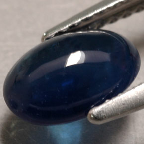 1.90캐럿 천연 블루 사파이어, 투명한, 8.3×5.8 mm, 투명/반투명