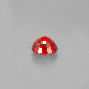 0.99캐럿 천연 레드 오렌지 사파이어, 타원형 컷, 5.9×5 mm, VS