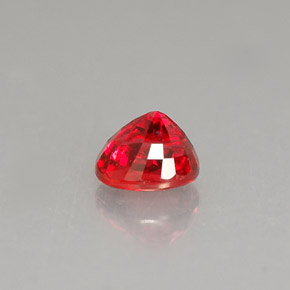0.99캐럿 천연 레드 오렌지 사파이어, 타원형 컷, 5.6×4.9 mm, VS