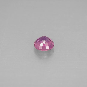 0.56캐럿 천연 핑크빛 퍼플 사파이어, 라운드 컷, 4.79 mm, VS-SI
