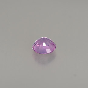 0.52캐럿 천연 핑크빛 바이올렛 사파이어, 라운드 컷, 4.57 mm, VS
