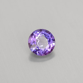 0.52캐럿 천연 블루 바이올렛 사파이어, 라운드 컷, 4.69 mm, VS-SI