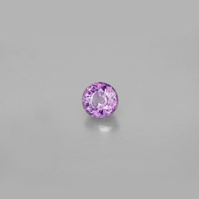 0.47캐럿 천연 핑크빛 바이올렛 사파이어, 라운드 컷, 4.21 mm, VS