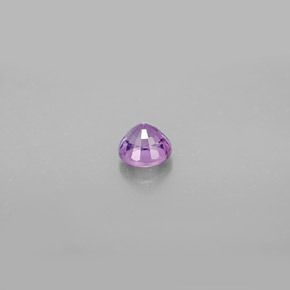 0.47캐럿 천연 핑크빛 바이올렛 사파이어, 라운드 컷, 4.21 mm, VS