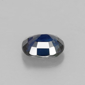 0.85캐럿 천연 블루 사파이어, 타원형 컷, 6.1×5.3 mm, VS