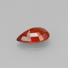 1.61캐럿 천연 레드 오렌지 사파이어, 배 모양, 9.1×5.7 mm, VS