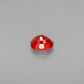 1.16캐럿 천연 레드 오렌지 사파이어, 타원형 컷, 6.4×5.4 mm, VS