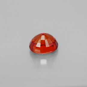 1.19캐럿 천연 만다린 오렌지 사파이어, 타원형 컷, 6.2×5.3 mm, VVS-VS