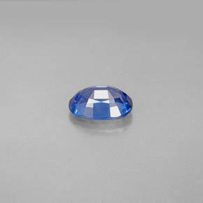 1.15캐럿 천연 콘플라워 블루 사파이어, 타원형 컷, 7.3×5.2 mm, VS