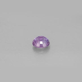 0.58캐럿 천연 핑크빛 퍼플 사파이어, 라운드 컷, 4.91 mm, VVS