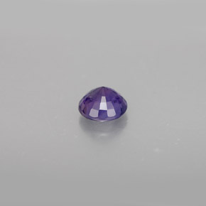 0.62캐럿 천연 블루 바이올렛 사파이어, 라운드 컷, 4.90 mm, VS
