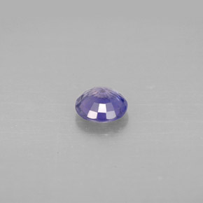 0.64캐럿 천연 블루 사파이어, 라운드 컷, 5.26 mm, VS-SI