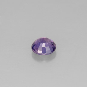 0.56캐럿 천연 보랏빛 바이올렛 사파이어, 라운드 컷, 4.80 mm, VS-SI