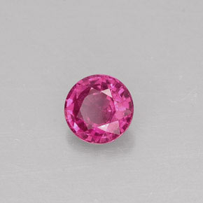 0.37캐럿 천연 퍼플 핑크 사파이어, 라운드 컷, 4.24 mm, VS-SI