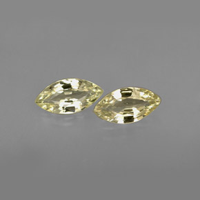 캐럿 천연 골든 옐로우 사파이어 보석, 마퀴즈, 8.1×4.1 mm, VVS-VS