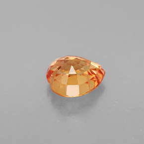 1.35캐럿 천연 옐로우 오렌지 사파이어, 하트 모양, 6.6×6.1 mm, VVS-VS