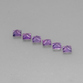 캐럿 천연 핑크빛 바이올렛 사파이어 보석, 스퀘어, 3.1×3 mm, VVS-VS