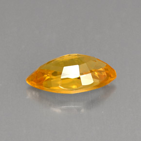 0.99캐럿 천연 골든 옐로우 사파이어, 마퀴즈, 8.4×4.7 mm, VS