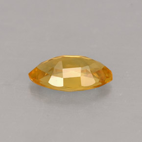 0.62캐럿 천연 골든 옐로우 사파이어, 마퀴즈, 7.1×4 mm, VS