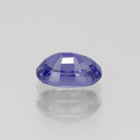 0.67캐럿 천연 블루 바이올렛 사파이어, 타원형 컷, 6.1×4 mm, VS